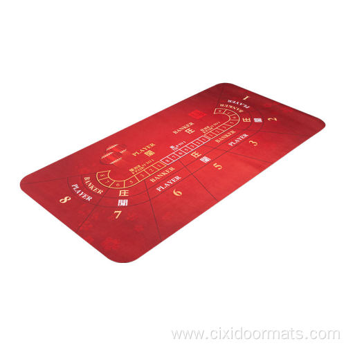 2023 Hot Sale Gambling Rubber Poker Table Mat